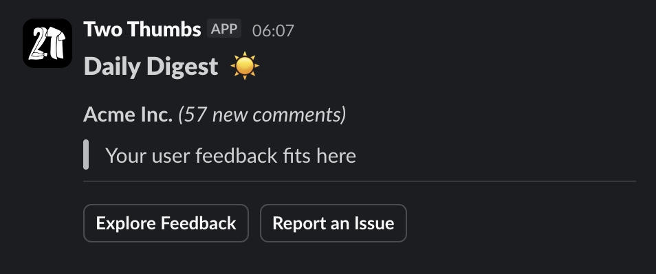 Two Thumbs is a user feedback system